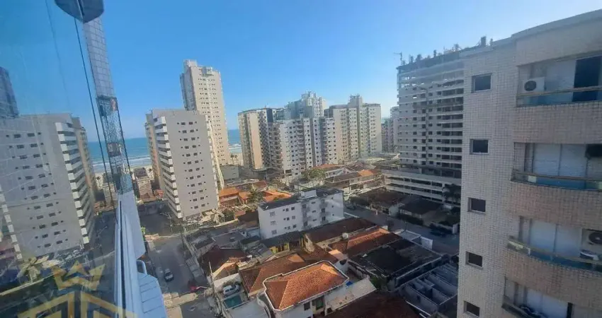 Apartamento mobiliado 03 dormitórios na aviação – praia grande/sp | sacada gourmet | 02 vagas | próximo à praia