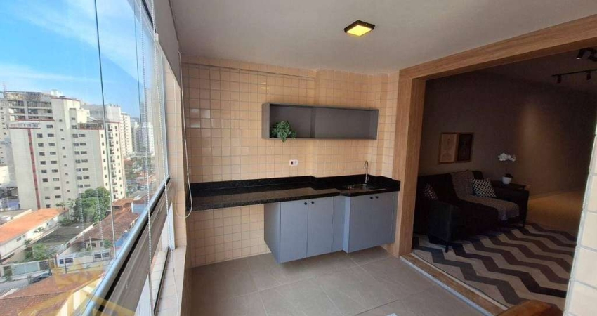 Apartamento com 2 dormitórios à venda, 85 m² por R$ 685.000,00 - Aviação - Praia Grande/SP