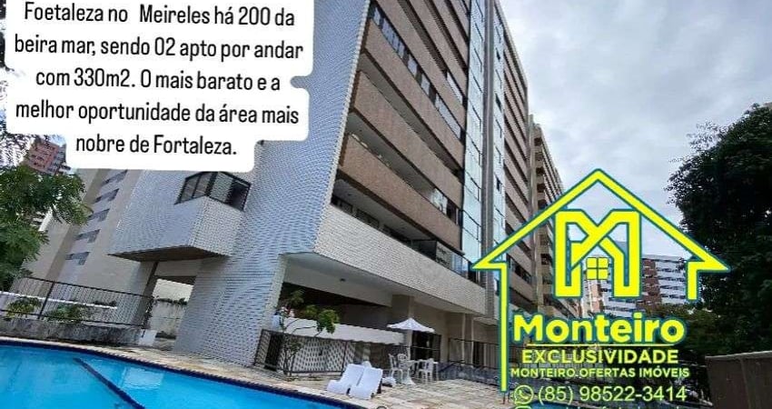 Oportunidade mega apartamento área nobre no Meireles com preço de ocasião para investir ou morar bem