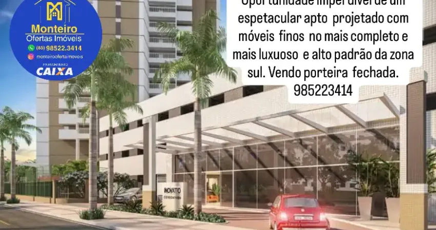 Oportunidade única lindo apto luxo e alto padrão condomínio mais completo parque del sol