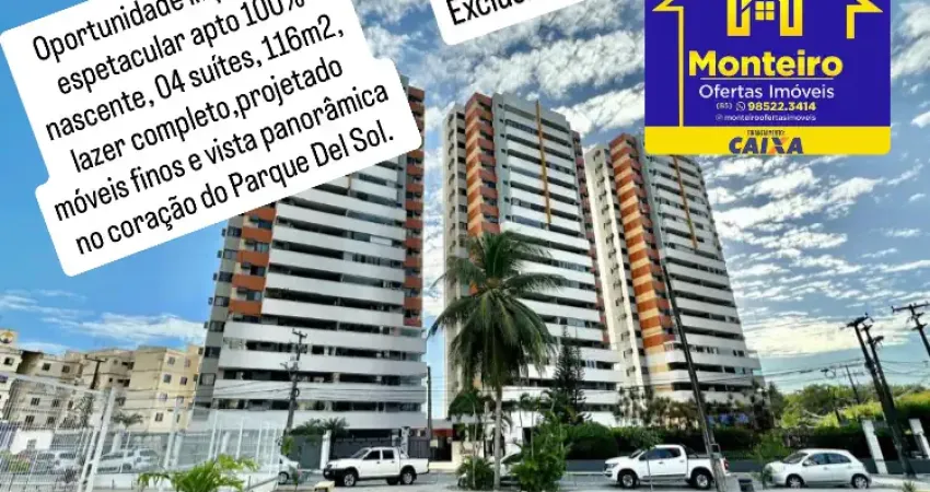 Oportunidade única lindo apto vista panorâmica no coração do parque del sol