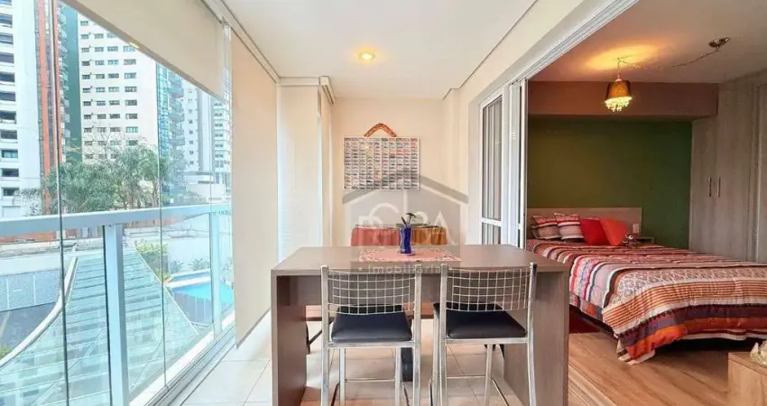 Apartamento com 1 dormitório à venda, 52 m² por r$ 750.000,00 - jardim anália franco - são paulo/sp