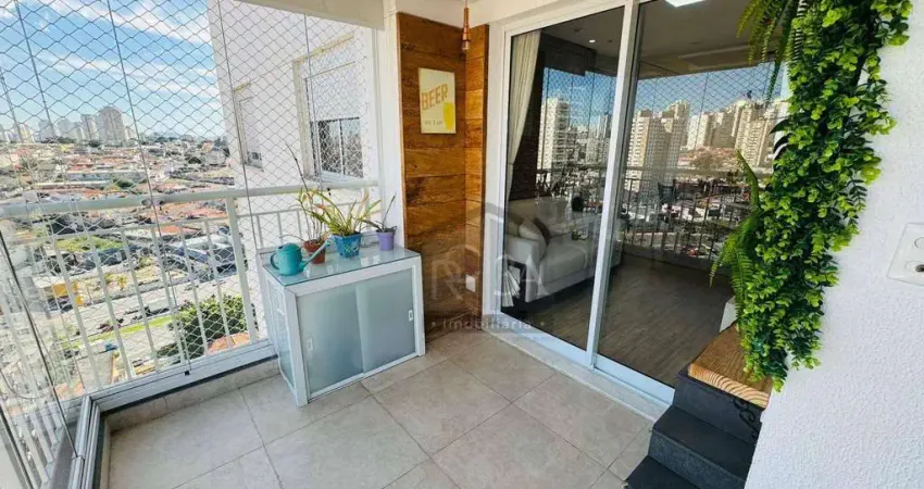 Apartamento para venda, com  60m², 2 dormitórios, sendo 1 suíte, 2 vagas, tatuapé-sp