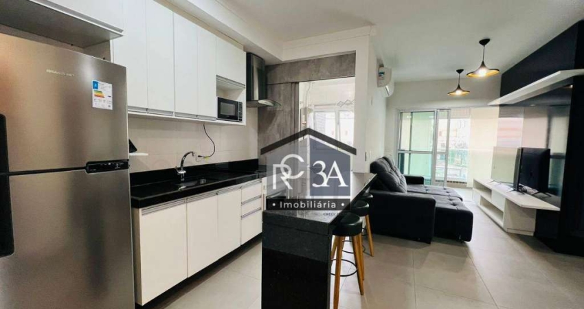 Apartamento com 1 dormitório à venda, 55 m² por R$ 850.000,00 - Jardim Anália Franco - São Paulo/SP