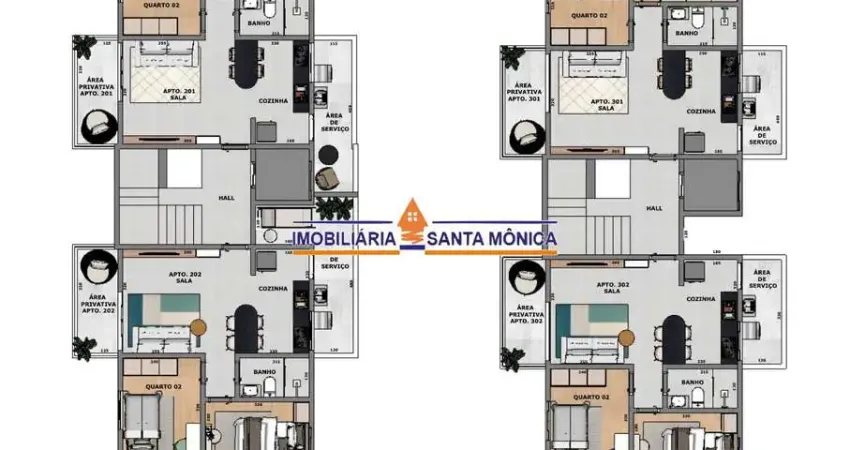 Apartamento com 2 quartos à venda na Santa Mônica, Belo Horizonte 