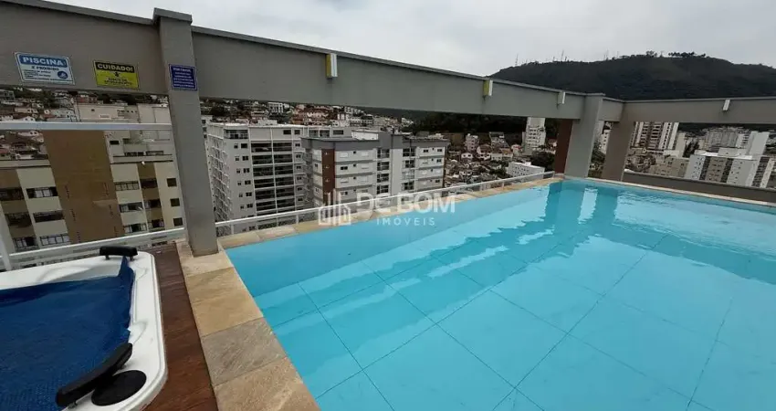 Apartamento para locação no centro, poços de caldas, mg com piscina, academia, varanda gourmet e mu