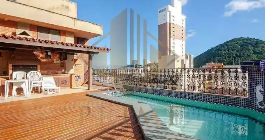 Cobertura para venda em guarujá, praia da enseada, 4 dormitórios, 4 suítes, 6 banheiros, 1 vaga