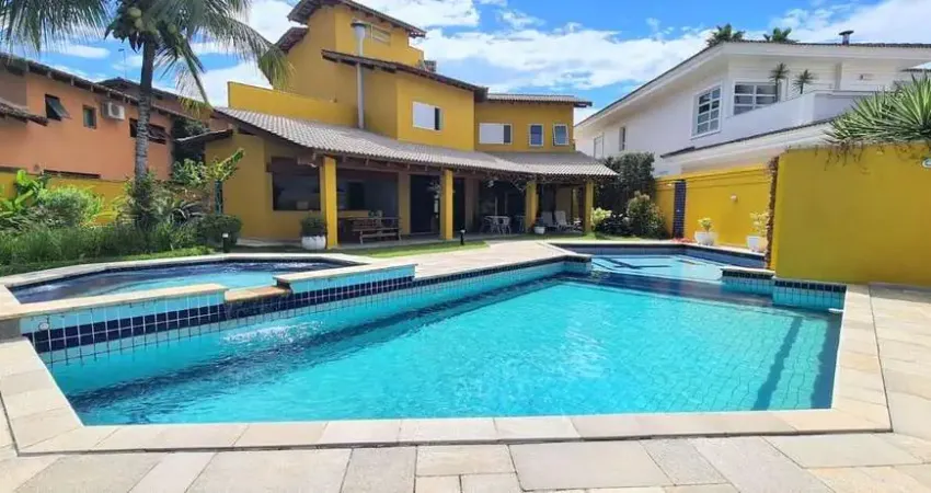 Casa em condomínio para temporada em guarujá, jardim acapulco, 6 dormitórios, 6 suítes, 8 banheiros, 4 vagas