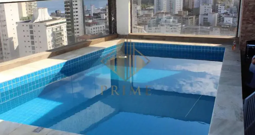 Cobertura para venda em guarujá, praia das astúrias, 3 dormitórios, 1 suíte, 3 banheiros, 2 vagas