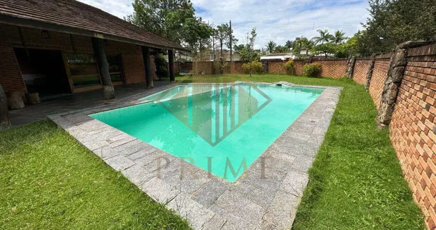 Casa em condomínio para locação em guarujá, jardim acapulco, 5 dormitórios, 5 suítes, 7 banheiros, 4 vagas