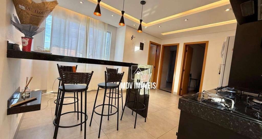 Apartamento com 2 dormitórios à venda, 45 m² por R$ 265.000 - Mantiqueira - Belo Horizonte/MG