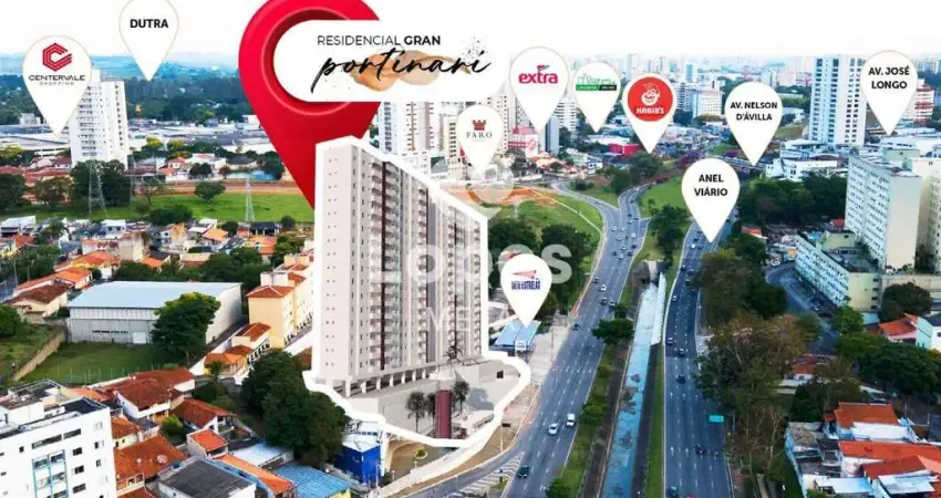 Apartamento 2 dormitórios com suíte e 2 vagas no gran portinari – centro de são josé dos campos