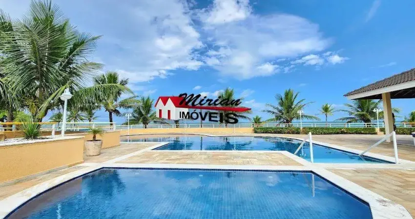 Sobrado triplex 4 dormitórios sendo 2 suítes, condomínio fechado vista para o mar em peruíbe