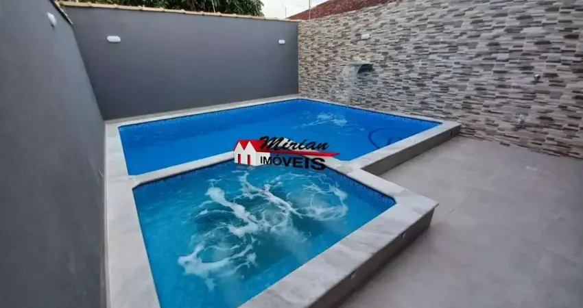 Imperdível!!! casa (nova) 2 dts  (1 suíte), churrasqueira, piscina, 3 vagas