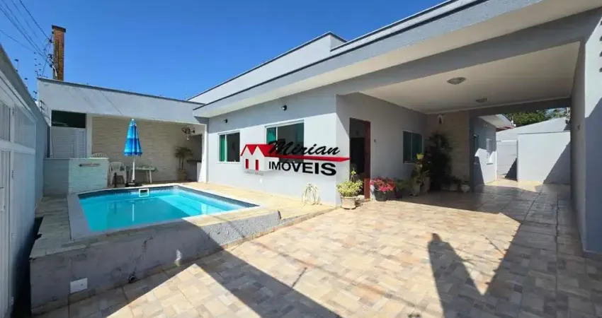 Linda casa térrea 3 dormitórios, ampla sala, espaço gourmet, piscina, 3 vagas - bairro nobre