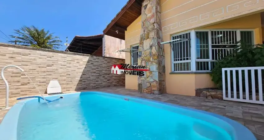 Imperdível oportunidade de adquirir  casa no balneário oasis em peruíbe-sp, com 3 quartos, suíte, 2 salas, com piscina