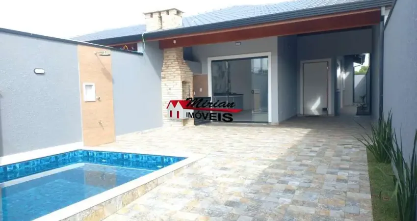 Imperdível!!! casa (nova) 2 dts, sala, cozinha, varanda gourmet, piscina, 2 vagas