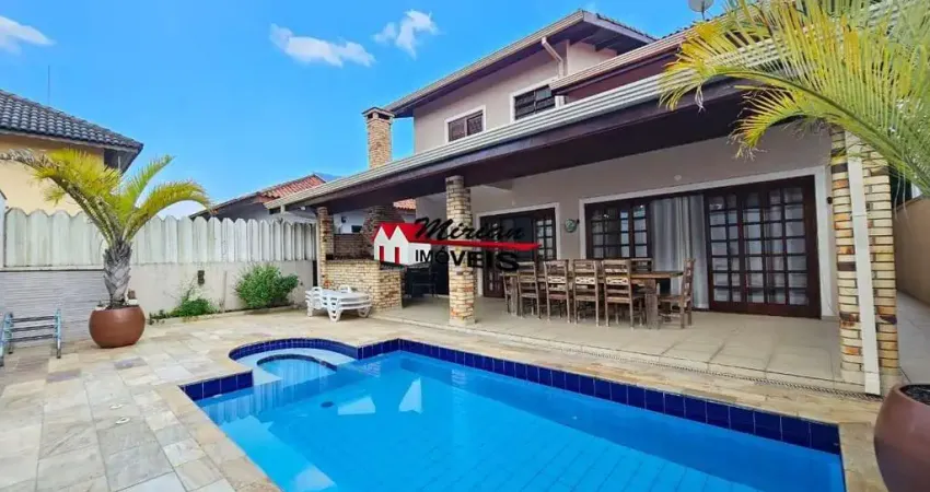 Lindo sobrado em condomínio alto padrão, 4 suítes, espaço gourmet, piscina -  bougainvillee iii