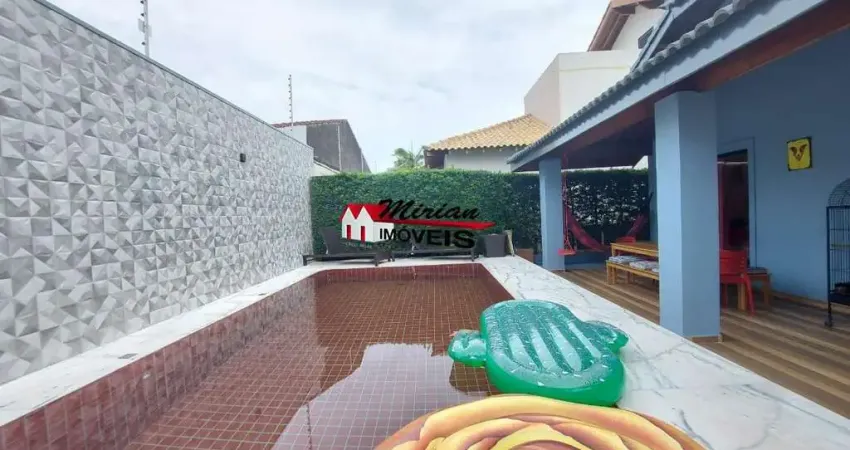Casa em condomínio fechado em peruíbe com piscina 4 dormitórios sendo 2 suites, bougainvillee ii