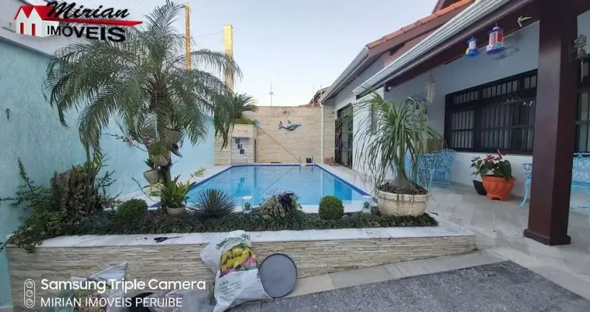 Casa  a venda em peruibe, 4 dormitórios sendo 2 suites, com piscina  jardim imperador