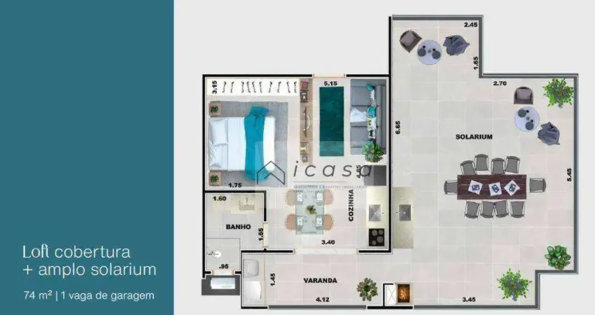 Loft com 1 dormitório à venda, 74 m² por R$ 741.000,00 - Praia Grande - Ubatuba/SP