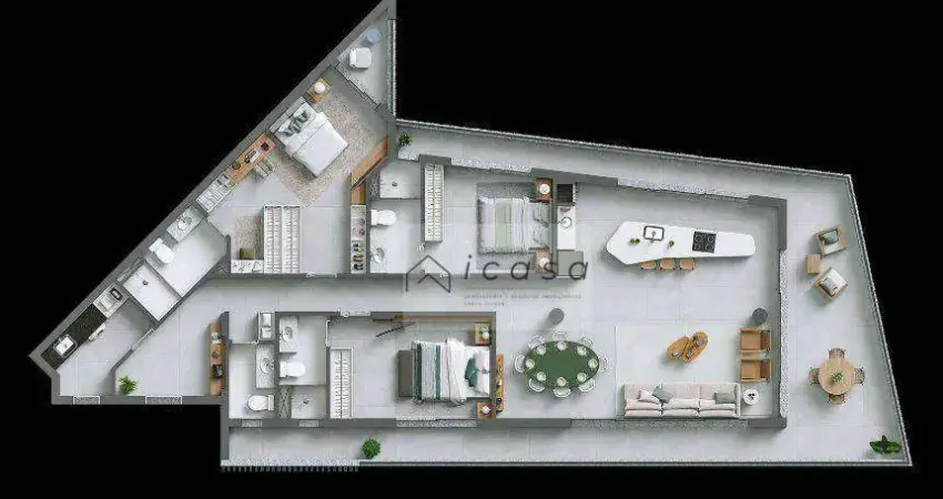 Apartamento com 3 dormitórios à venda, 169 m² por R$ 4.033.000 - Itaguá - Ubatuba/SP