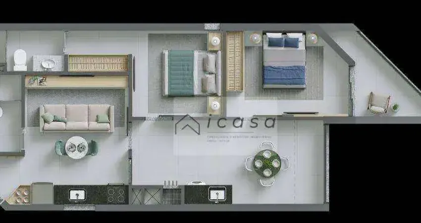 Apartamento com 2 dormitórios à venda, 70 m² por R$ 1.507.000,00 - Itaguá - Ubatuba/SP