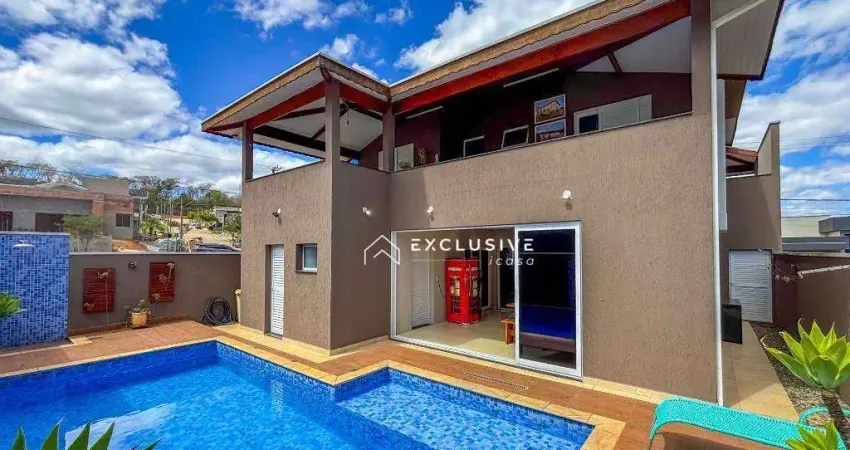 Sobrado com 3 dormitórios, 249 m² - venda por r$ 1.750.000,00 ou aluguel por r$ 10.481,30/mês - condomínio terras do vale - caçapava/sp