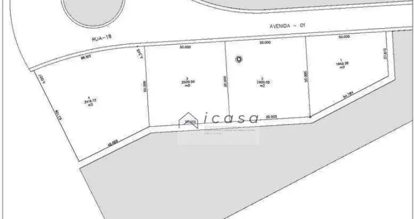 Terreno à venda, 1940 m² por R$ 1.649.221,00 - Residencial Colinas - Caçapava/SP