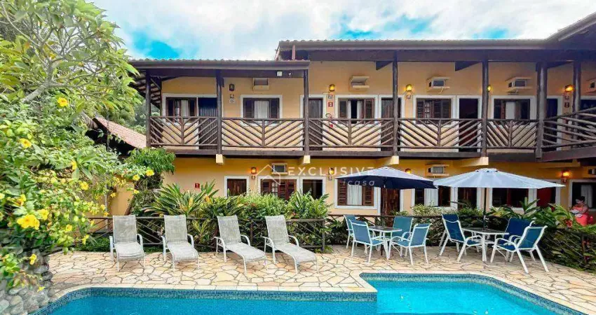 Pousada com 12 dormitórios à venda, 464 m² por R$ 3.500.000,00 - Toninhas - Ubatuba/SP