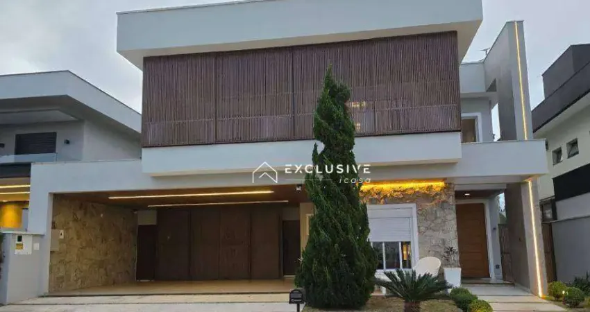 Sobrado com 5 dormitórios, 430 m² - venda por r$ 5.500.000,00 ou aluguel por r$ 33.907,02/mês - jardim do golfe 3 - são josé dos campos/sp