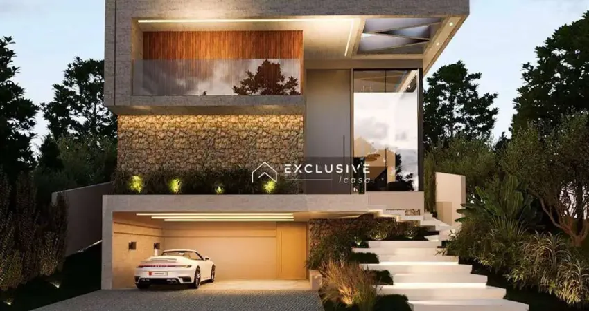 Sobrado com 4 dormitórios à venda, 320 m² por r$ 3.395.000,00 - condomínio terras alpha - são josé dos campos/sp