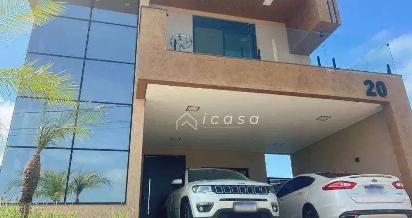 Sobrado com 3 dormitórios à venda, 222 m² por r$ 1.360.000,00 - condominio residencial malibu - caçapava/sp