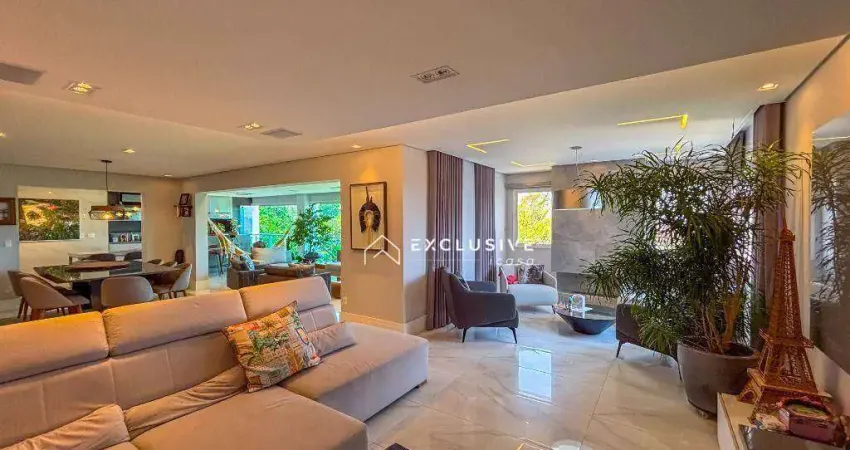 Apartamento com 4 dormitórios à venda, 259 m² por r$ 3.250.000,00 - jardim aquarius - são josé dos campos/sp