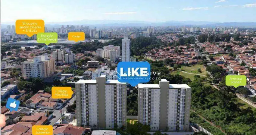 Apartamento com 2 dormitórios para alugar, 51 m² por r$ 2.966,00/mês - jardim oriente - são josé dos campos/sp