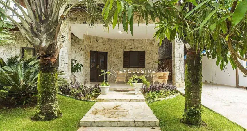 Casa com 5 dormitórios à venda, 440 m² por r$ 2.022.000,00 - horto florestal - ubatuba/sp