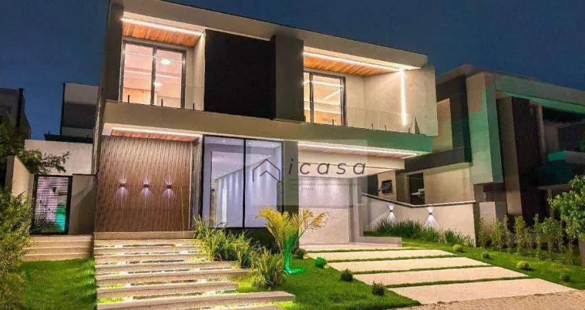 Sobrado com 5 dormitórios, 420 m² - venda por r$ 5.500.000,00 ou aluguel por r$ 28.285,00/mês - condomínio residencial alphaville ii - são josé dos campos/sp