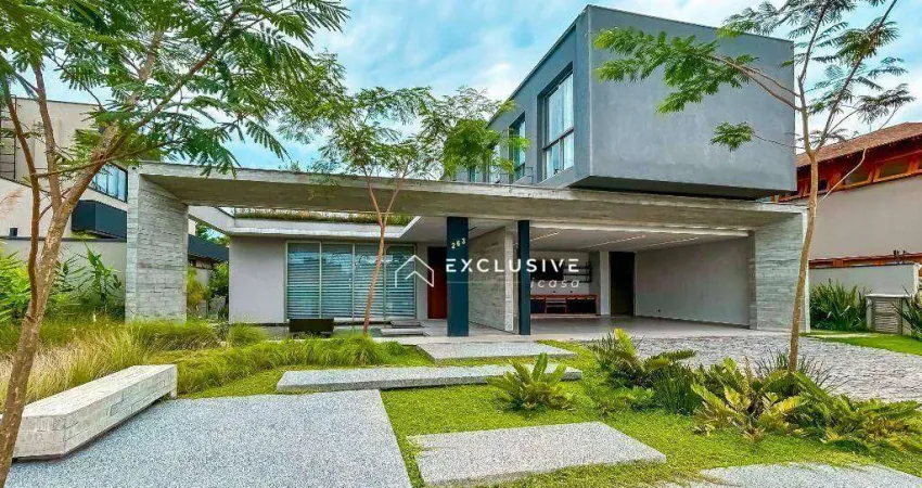 Sobrado com 4 dormitórios à venda, 616 m² por r$ 20.000.000,00 - condomínio chácara serimbura - são josé dos campos/sp