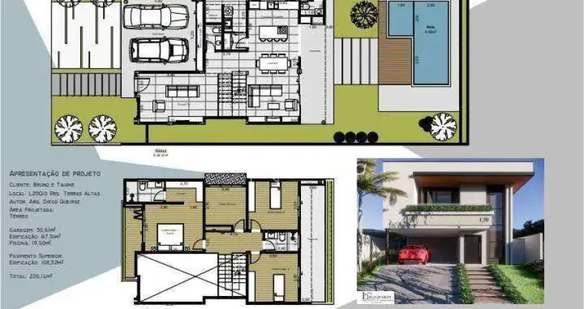 Sobrado com 3 dormitórios à venda, 226 m² por r$ 807.384,40 - sapé ii - caçapava/sp