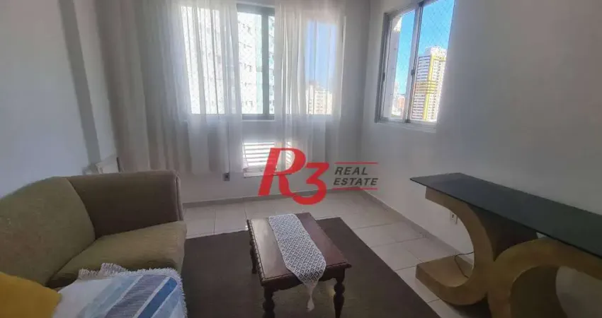 Apartamento com 2 dormitórios para alugar, 80 m² por r$ 4.200,00/mês - gonzaga - santos/sp