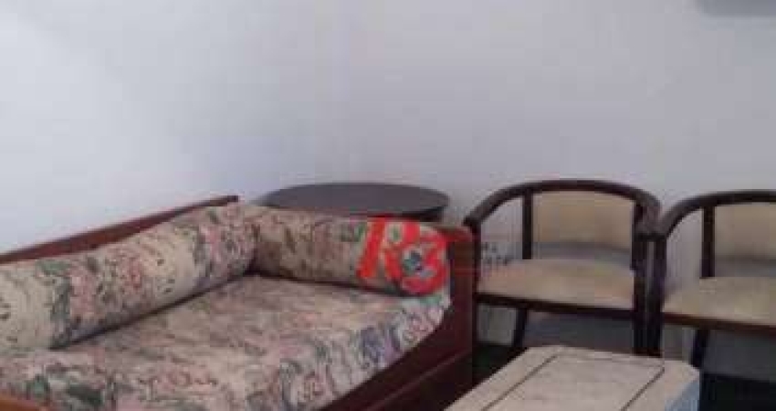Apartamento com 1 dormitório, 50 m² - Gonzaga - Santos/SP