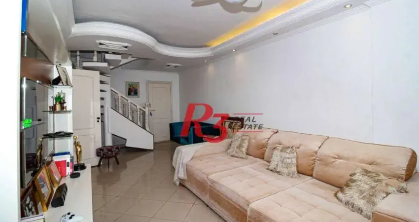 Cobertura com 3 dormitórios à venda, 271 m² por R$ 1.700.000,00 - Gonzaga - Santos/SP