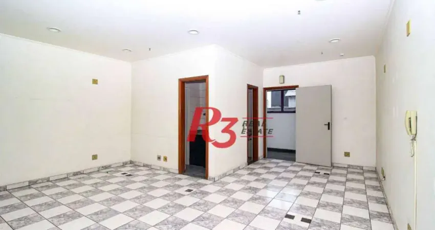 Sala para alugar, 59 m² por R$ 2.600,00/mês - Vila Matias - Santos/SP