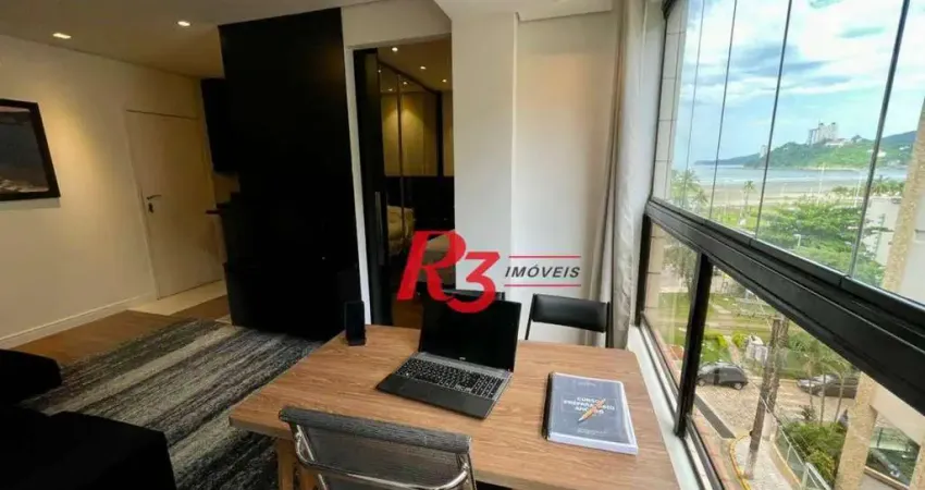 Flat com 1 dormitório, 40 m² - venda por R$ 380.000,00 ou aluguel por R$ 4.000,00/mês - Itararé - São Vicente/SP