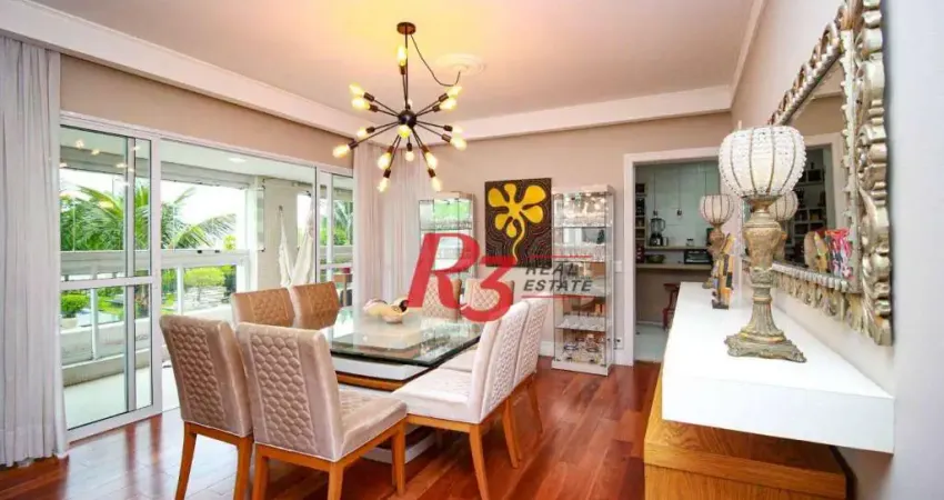 Apartamento com 3 dormitórios à venda, 189 m² - Ponta da Praia - Santos/SP