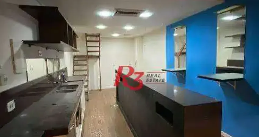 Ponto comercial com 1 sala para alugar na Avenida Ana Costa, 549, Gonzaga, Santos