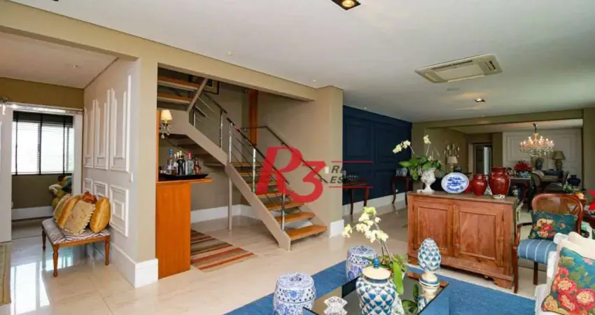 Cobertura com 4 dormitórios à venda, 430 m² por R$ 5.000.000 no Boqueirão em Santos/SP