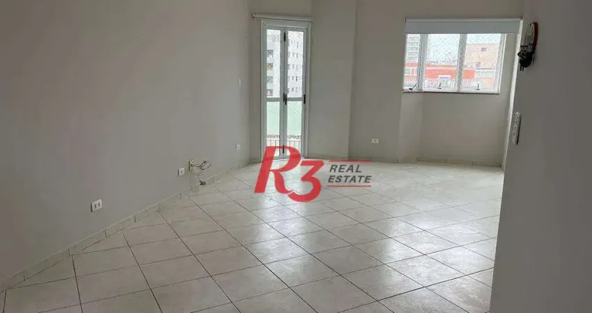 Apartamento com 3 dormitórios, 130 m² - venda por r$ 1.280.000,00 ou aluguel por r$ 7.000,02/ano - gonzaga - santos/sp