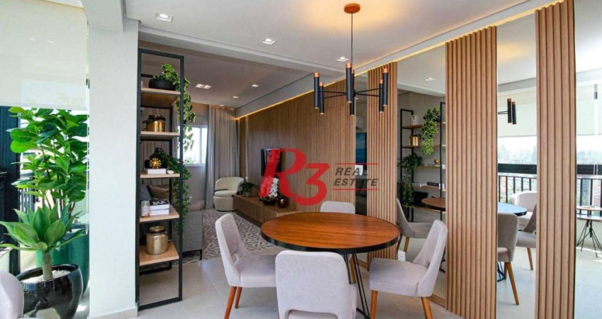 Apartamento à venda, 78 m² por R$ 972.910,00 - Marapé - Santos/SP