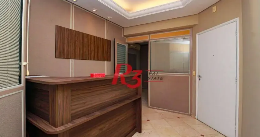 Sala para alugar, 134 m² por R$ 5.000,02/mês - Campo Grande - Santos/SP